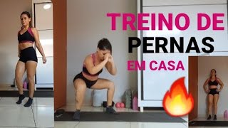 Treino de pernas somente em casa 🦵🏻🔥 [upl. by Hildegaard77]