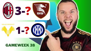 Serie A Gameweek 38 Prediction amp Betting Tips [upl. by Debra]