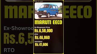 Maruti Eeco OnRoad Price in India 2024 india automobile [upl. by Dorehs]