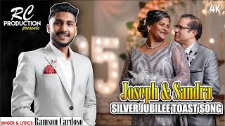 New Konkani Silver Jubilee Toast Song 2024  Joseph amp Sandra  By Ramson Cardoso [upl. by Albrecht]