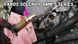 HOW TO REPLACE VANOS SOLENOID ON BMW E60 E61 VANOS LOCATION [upl. by Virgy]