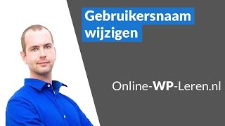 Gebruikersnaam In WordPress Wijzigen [upl. by Colburn381]