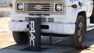 Crash test  FAAC Bollard J355HAM30P1 [upl. by Oicnerolf364]