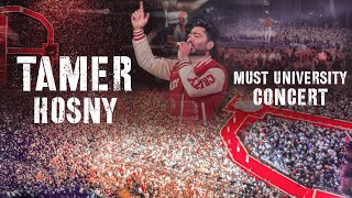 Tamer Hosny live concert MUSTملخص حفلة تامر حسني جامعة مصر [upl. by Giuliana786]