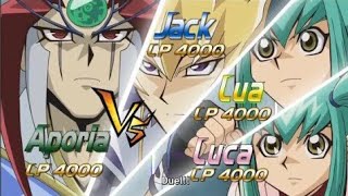 Yugioh 5ds leo luna amp jack vs aporia [upl. by Aleedis]