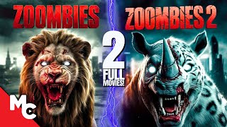 Zoombies  Zoombies 2  2 Full Movies  Action Horror Survival Movie [upl. by Conard25]