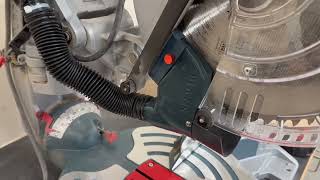 Dust collection upgrade for Bosch Axle Glide Miter Saw [upl. by Alyahsal]