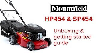 Mountfield HP454 amp SP454 unboxing and getting started guide [upl. by Leitnahs342]