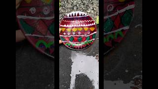 plate art 🫨diy art artandcraft painting shorts [upl. by Nerej]