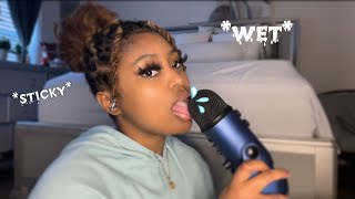 ASMR wet mouth sounds 100 SENSITIVITY 🤤💦 [upl. by Rramal166]