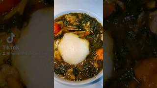 AdemeMolokhia Leaf Soup with Banku Bursting with flavor explore food foodie [upl. by Tneicniv802]