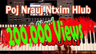 poj nrauj ntxim hlub Karaoke ເສບສົດ Instrumental Khab lis [upl. by Devondra]