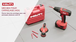 COMMENT percer dans du carrelage avec une perceusevisseuse sans fil Hilti [upl. by Peery]