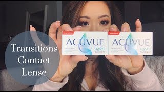 TRANSITIONS CONTACT LENS  REVIEW  TRY ON  NANCI BAGUETTE [upl. by Ylrebma]