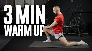 3 MIN WARM UP FOR AT HOME WORKOUTS  Quick warm up routine [upl. by Alrep]