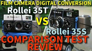 Rollei 35T vs Rollei 35S film camera comparing test review by digital back Whats the difference [upl. by Dania736]