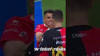 ¡PODER 🔴⚫👊🏻  Víctor Ríos hizo su primer GOL en LIGA BBVA MX y Atlas se adelanta [upl. by Nevad]