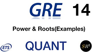 GRE Lecture 14 Power and Roots Examples [upl. by Neryt288]