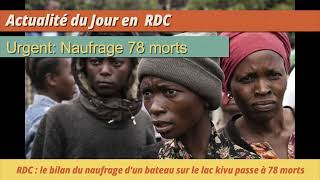 Naufrage au Congo RDC Bilan Très Lourd [upl. by Eisle]