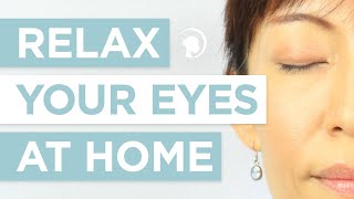 One Incredibly Easy Trick To Relax Your Eyes At Home [upl. by Zehc]