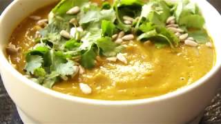 SOUPE DE LENTILLES VERTES AUX CAROTTES ET CUMIN VEGAN [upl. by Kus347]