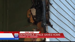 Defensible space saves a home on Cohasset [upl. by Marje]