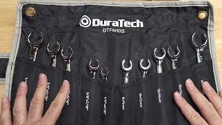 DuraTech Flare Nut Wrench Set  10 Pcs  SAE and Metric [upl. by Skees639]