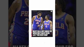 Embiid FINALLY Gets Held Accountable 😳 nba shorts sixers [upl. by Tillion]