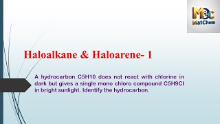 Chemistry2 monocholoroderivative hydrocarbon dark NCERTchemistryclassXII sunlight [upl. by Blackburn]