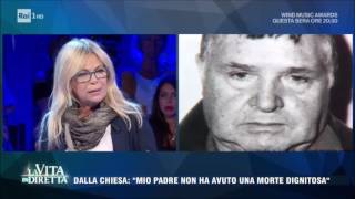 Totò Riina Rita Dalla Chiesa quotMio padre una morte dignitosa non lha avutaquot  La Vita in Diretta [upl. by Fayth]