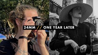 My Favorite Lens for Street Photography  24mm 28 Canon Pancake Lens One Year Later Review [upl. by Zetnahs782]