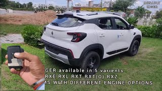 RENAULT KIGER RXT VARIENTWHITE COLOUR10L ENGINENON TURBO KIGER RXT VARIENT2ND TOP MODEL [upl. by Airasor]