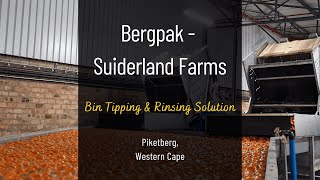 Bergpak  Suiderland Farms BT60 Bin Tipping amp Rinsing Solution [upl. by Euqitsym]