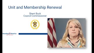 Sherri Buck council Commissioner trains on the new unit and membership renewal process [upl. by Salita]