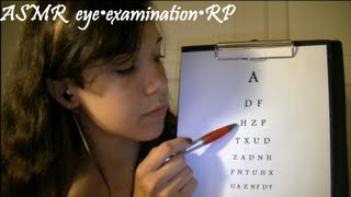 ♥ ASMR ♥ Eye Exam • Roleplay • first [upl. by Huxley]