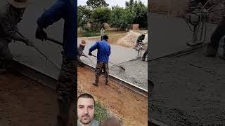 Best tool screeding cement of construction worker [upl. by Jerol913]