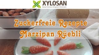 Oster Rezept Zuckerfreie Marzipan Karotten mit Xylit Birkenzucker [upl. by Ahseat550]