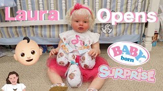 Reborn Toddler Laura Opens Baby Born Surprise Dolls  Kelli Maple [upl. by Dickerson]