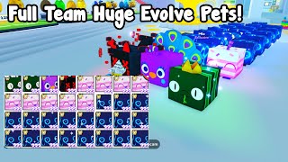 I Evolved So Many Huge Pets And This Happened  Pet Simulator X Roblox [upl. by Asiek]