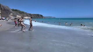 🇪🇸 Nerja Spain Beach Walk at Playa Burriana [upl. by Navada83]