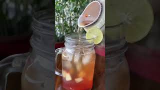 PEACH ICED TEA quickrecipe peach icedtea peachtea foryou explore easyrecipes summerdrink [upl. by Ahtanaram745]