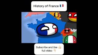 History of France  Countryballs 4 countryballs polandball history europe france map ww2 [upl. by Dovev]