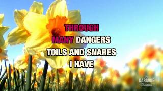 Amazing Grace in the Style of quotTraditionalquot karaoke video with lyrics no lead vocal [upl. by Thora]