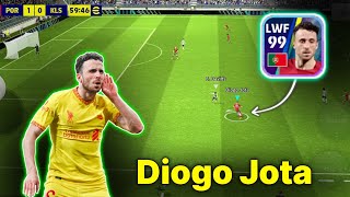 DIOGO JOTA 5 STAR NOMINATING CONTRAC GAMEPLAY REVIEW BEST LWF IN EFOOTBALL 2024 MOBILE [upl. by Gerstein]