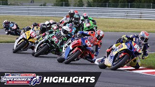 MotoAmerica Stock 1000 Race Highlights at New Jersey 2021 [upl. by Sherman]