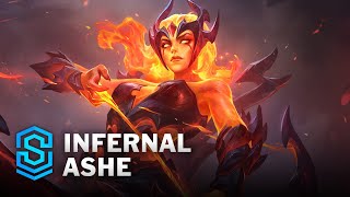 Infernal Ashe Skin Spotlight  League of Legends [upl. by Asirrak]