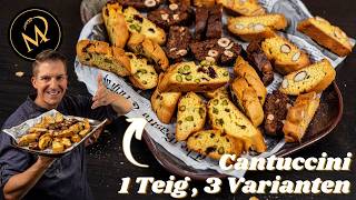 Cantuccini selber machen  1 Teig 3 Sorten Biscotti [upl. by Marthe]