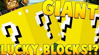 HUGE HOUSE Giant Lucky Blocks Mod Challenge  Minecraft  Lucky Block Mod  JeromeASF [upl. by Gnoc643]