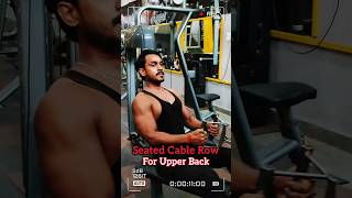 Back Exercise At Gym  Seated Cable Row  Back Workout At Gym 💪👊 shorts youtubeshorts back [upl. by Ayadahs]