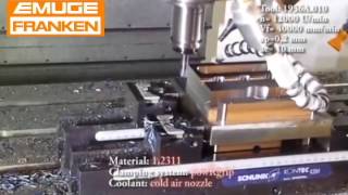 HPC and HSC machining with EMUGE FRANKEN tools  pokaz narzędzi EMUGE FRANKEN  MAZAK [upl. by Scheider13]